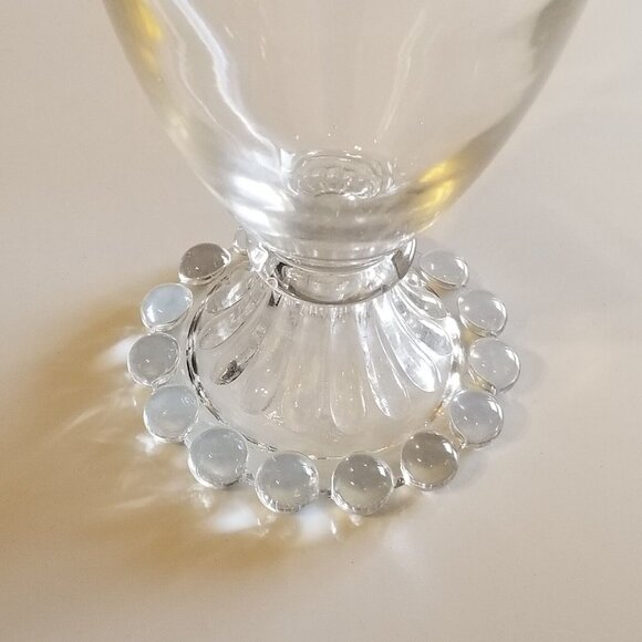 Bubble Foot Clear by Anchor Hocking Depression Water Goblet - Picture 3 of 4